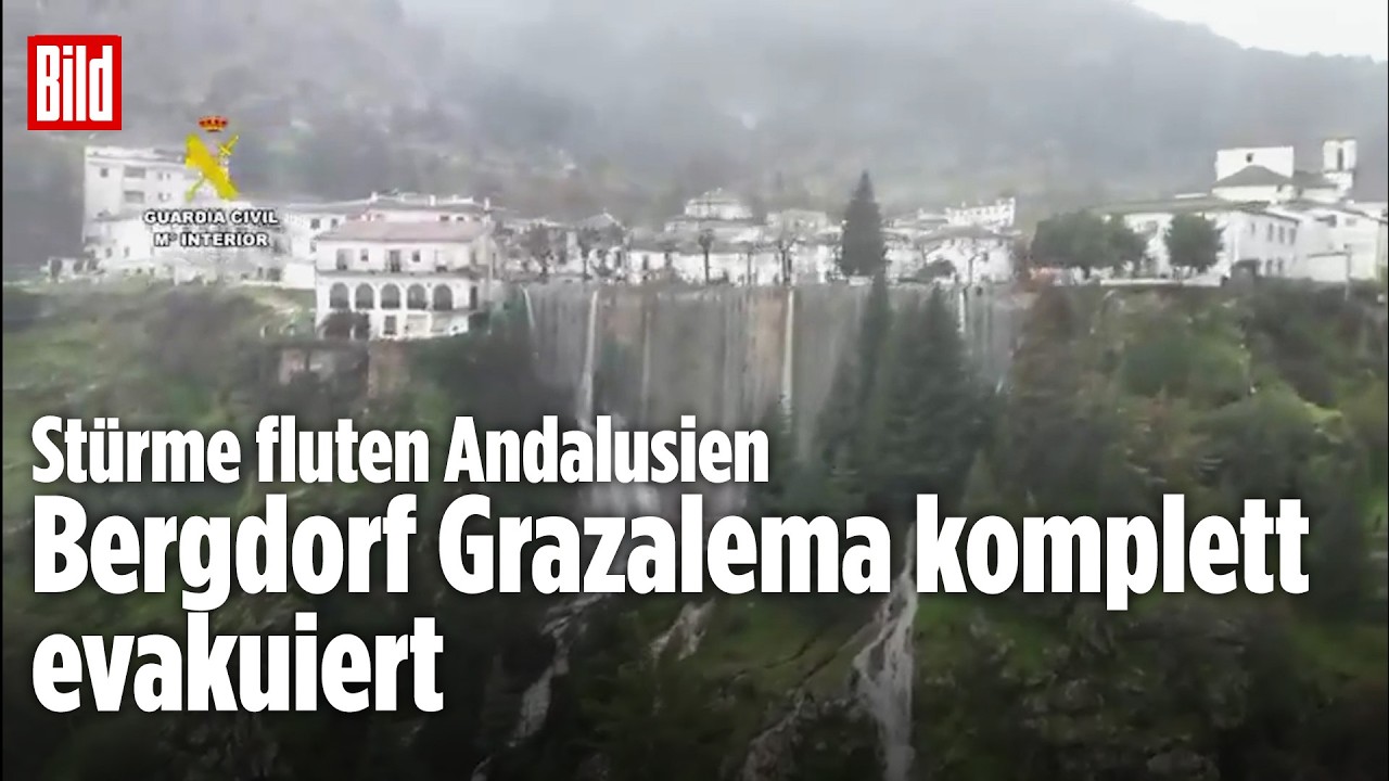 DORF WIRD ZUM WASSER-SANDWICH: Bergdorf Grazalema muss komplett evakuiert werden