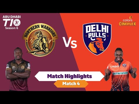 Northern Warriors vs Delhi Bulls | Abu Dhabi T10 2022 Match 04 | Season 6 | Colors Cineplex