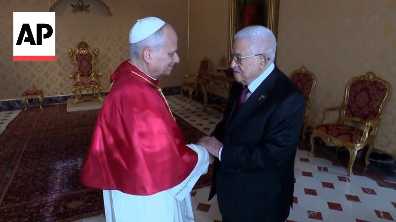Pope Leo XIV meets Palestinian President Mahmoud Abbas for first time