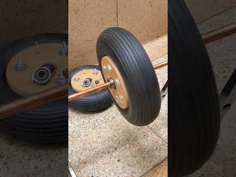 My plywood wheels done just ball-bearings left to glue in