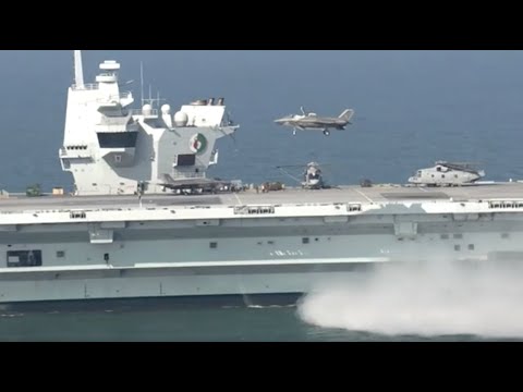 Joint US-UK military exercise takes place off British coast