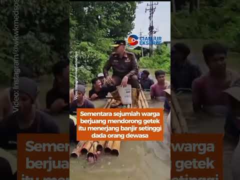 Aksi Pejabat PDAM Bangkalan saat Tinjau Lokasi Banjir Jadi Sorotan Warganet #pejabat #aksi #shorts