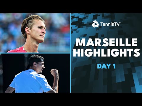 Sonego Takes On Van De Zandschulp; Korda & Medjedovic Feature | Marseille 2025 Day 1 Highlights