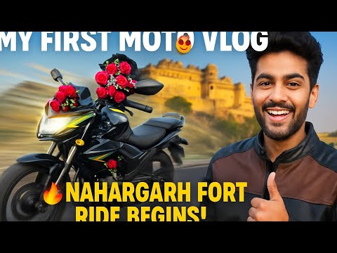 My first moto vlog ll support guys 😍 ll Nahargarh fort 😱 Jaipur ka new vlogger @xtremevlogs786 l