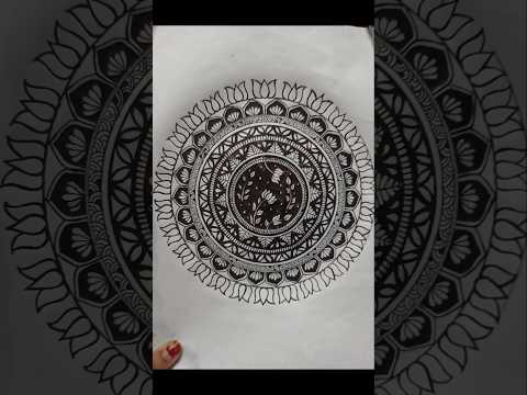 mandala art design 🖋️ #mandalaart #mandalaartforbeginners #mandaladrawing #trendingshorts #viral