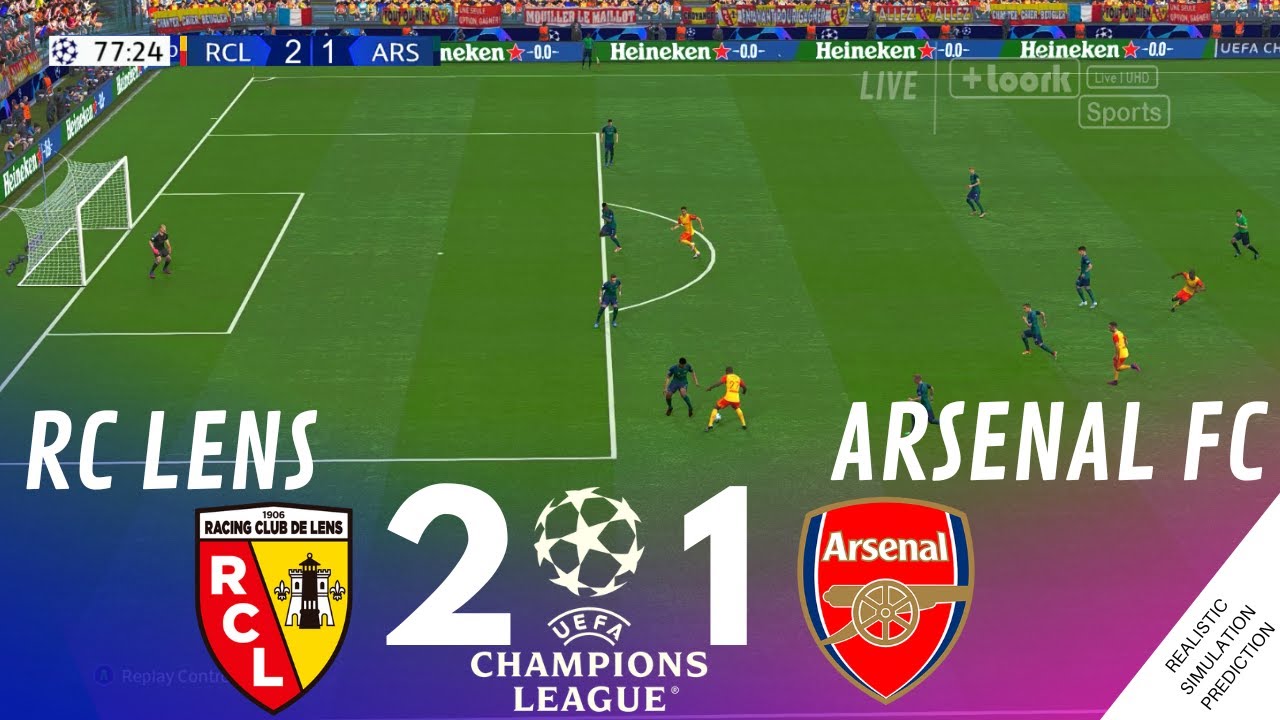 RC LENS vs. ARSENAL FC LIVE | Champions League 23/24 • Simulation & Recreation