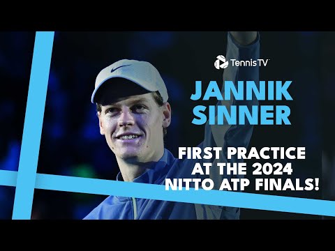 LIVE: Jannik Sinner's First Practice At The 2024 Nitto ATP Finals!