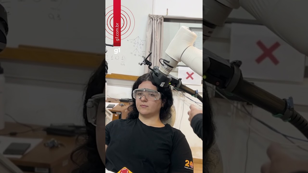 Braço robótico da USP vira aliado em terapias contra distúrbios psiquiátricos | #g1 #shorts