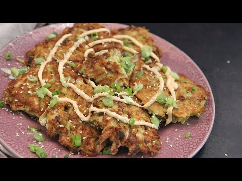 Japanese Cabbage Fritters (Okonomiyaki)
