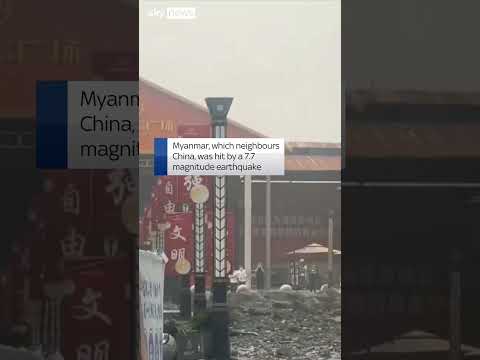 Buildings shake as earthquake tremors hit China