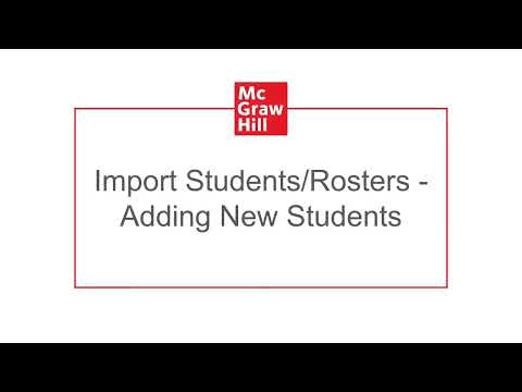 Import Students/Rosters - Adding New Students