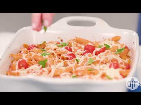 How to Make Creamy Pasta Bake with Cherry Tomatoes and Basil | Dinner Recipes | Allrecipes.com
