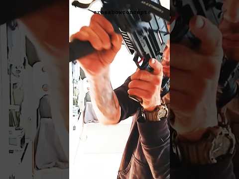 DOUBLE U-turn SHOT from HiGH-READY: PUMP ACTION Steambow 55lbs #skill #training #shortrange #indoor