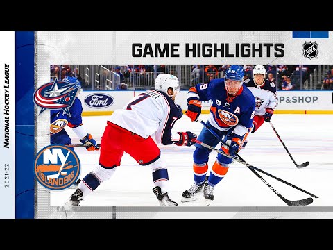 Blue Jackets @ Islanders 3/31 | NHL Highlights 2022