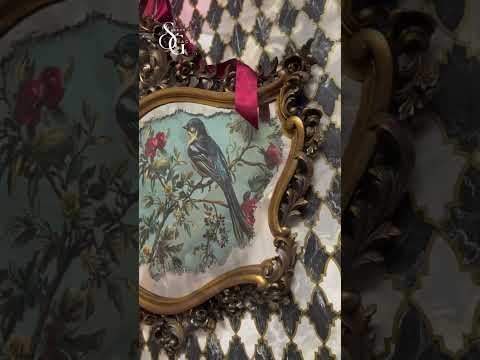 DIY Elegant Mirror Makeover | NEW Velvet Nest Decoupage Fiber By Redesign!