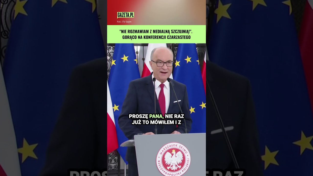 Gorąco na konferencji Czarzastego! Padły mocne słowa #shorts