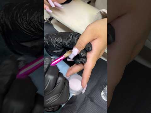 pink and white cow nails 🐄🤍🎀🤠