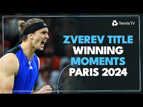 Alexander Zverev Title Winning Moments 🏆 | Paris 2024