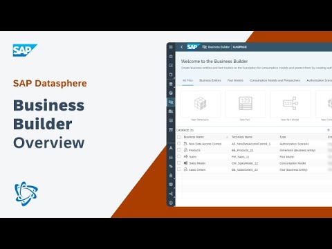 Business Builder Overview: SAP Datasphere