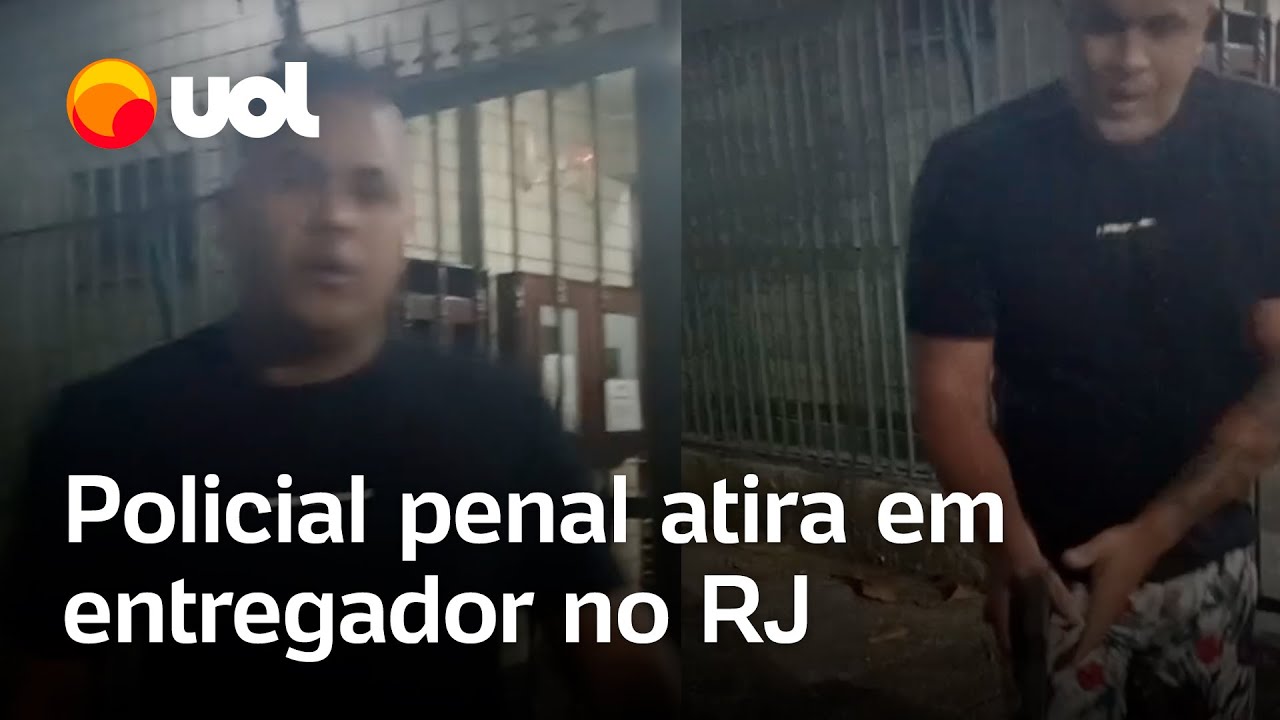 Policial penal atira em entregador após ele não subir até o apartamento no Rio; veja vídeo