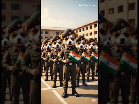 ⚔️😱 Wait for and ! 🇮🇳  babiy dog army and 15 August celebration #shorts #ytshorts #youtubeshorts#ai