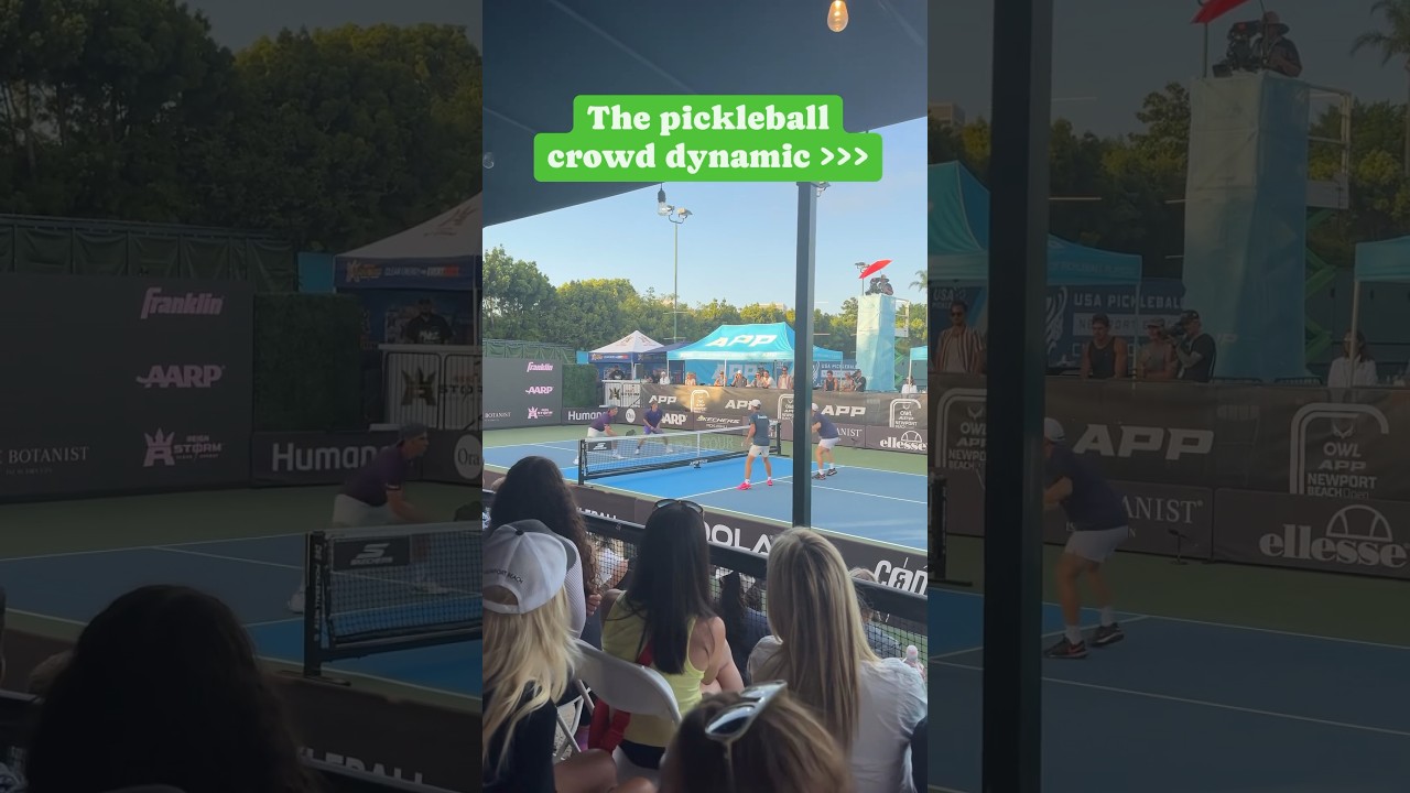 What has pickleball done better than tennis? They freed the crowd! #pickleball #shorts