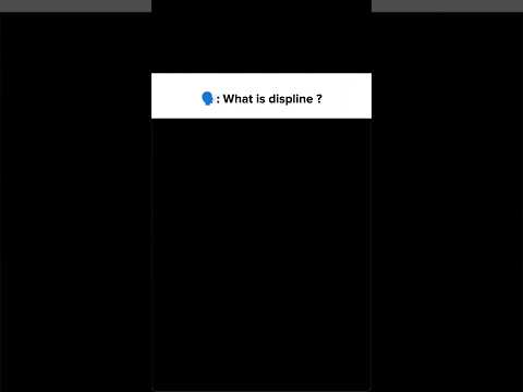 when someon what is displine☠️#motivation #displine #motivationalquotes #relatable #reality #respect