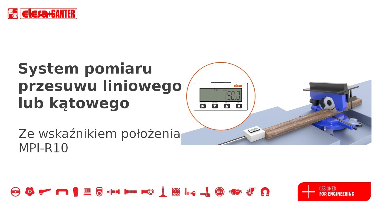 System pomiaru przesuwu liniowego i kątowego ze wskaźnikiem MPI-R10 video