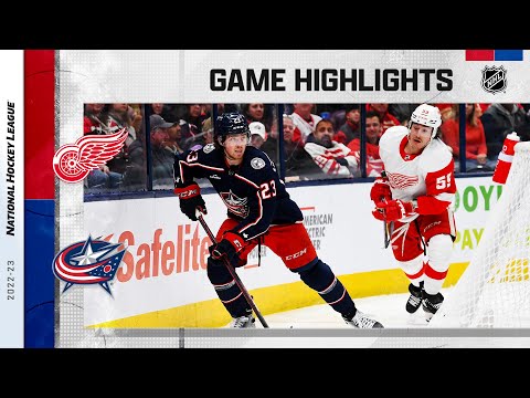 Red Wings @ Blue Jackets 11/19 | NHL Highlights 2022