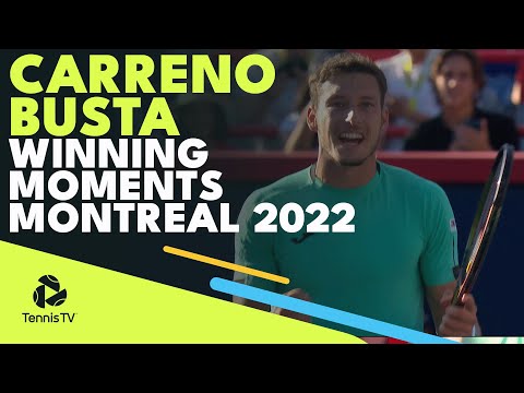 Pablo Carreno Busta Winning Moments! | Montreal 2022