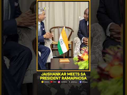 EAM Jaishankar Meets South African President Ramaphosa in Johannesburg | WION Shorts