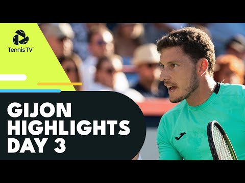 Carreno Busta Faces Monteiro; Thiem, Korda & Paul In Action | Gijon 2022 Day 3 Highlights