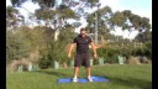 Agachamento c/ salto pliométrico- braços elevados e parados