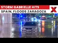 Spain Floods: Emergency Rescues in Zaragoza and Valencia as Storm Gabrielle Hits