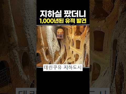 지하실 팠더니 1,000년된 유적 발견