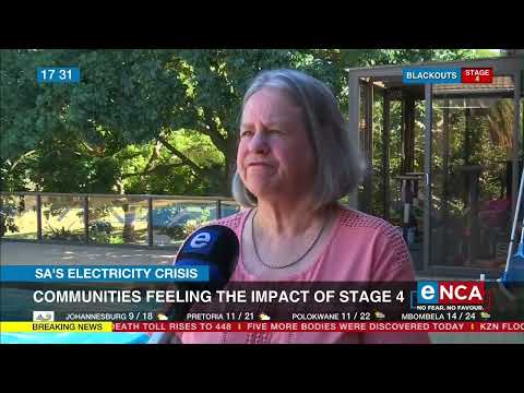 Communities feeling the impact of Stage 4 blackouts
