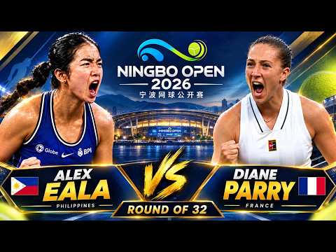 🔴TENNIS LIVE! ALEX EALA vs DAINE PARRY • ROUND OF 32 Ningbo Open 2026 •󠁏 Watchalong