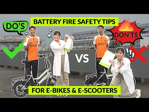 BATTERY SAFETY TIPS For Electric Bicycles & Scooters | MOBOT SG