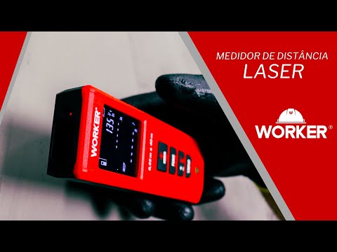 Medidor de Distância a Laser Emborrachado 40m 690Nm Worker - Vídeo explicativo