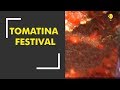 Thousands hurl tomatoes in Spain's Tomatino festival