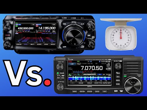 The WEIGHT Showdown: Yaesu FTX1-F vs Icon IC-705