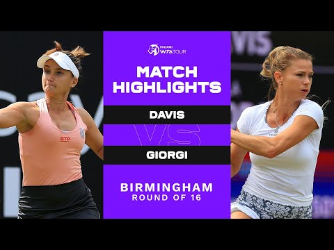 Lauren Davis vs. Camila Giorgi | 2022 Birmingham Round of 16 | WTA Match Highlights