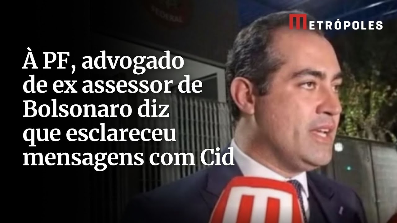 À PF, advogado de ex assessor de Bolsonaro diz que esclareceu mensagens com Cid