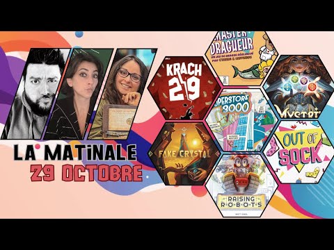 La Matinale du 29 Octobre : Raising Robots, SuperStore 3000, Krach 29... ET QUIZ !