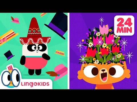 The Spring Hats Mix-up! 👒🌼 + More CARTOONS FOR KIDS  | Lingokids