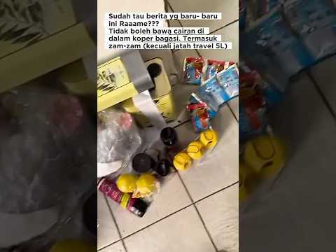 Aturan Baru Bandara untuk Jamaah Umrah: Tidak Boleh Bawa Zam-Zam di Bagasi #short #umroh #mekkah