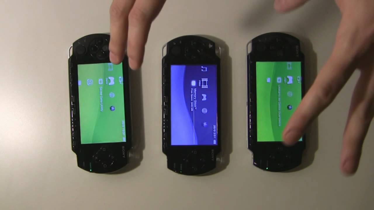 Comparações entre os modelos 1000, 2000 e 3000 do PSP (parte 01). YouTube Comparações entre os modelos 1000, 2000 e 3000 do PSP (parte 01). YouTube