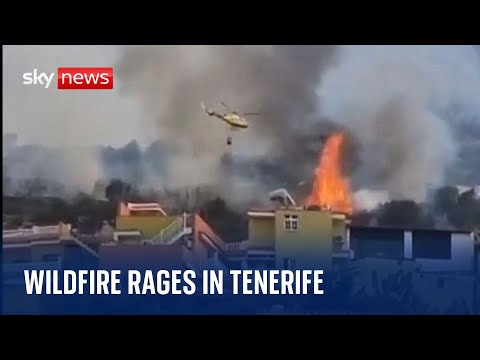 Tenerife: Thousands evacuated as wildfire rages