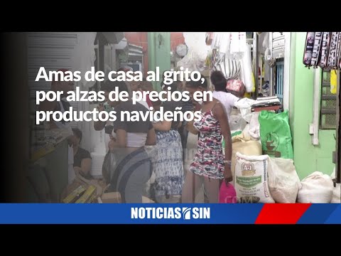 Amas de casa se quejan de altos precios en productos navideños