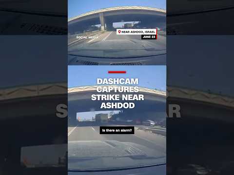 Dashcam captures strike near Ashdod